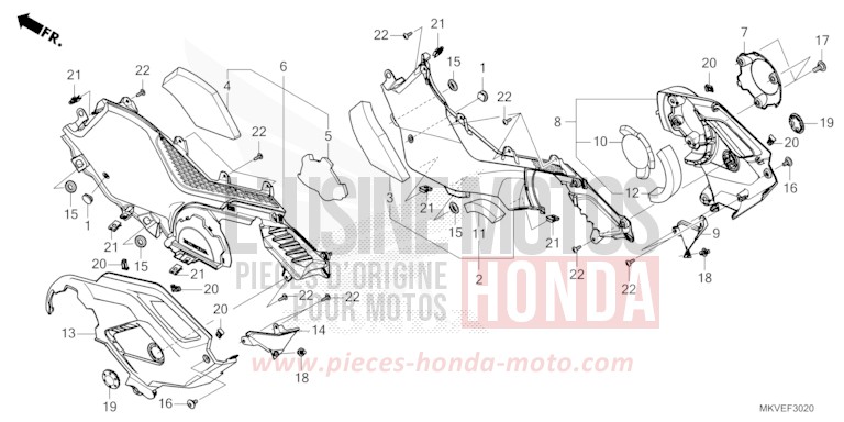 STEP PANEL for Forza 750 MAT WARM ASH METALLIC (YR386) from 2025